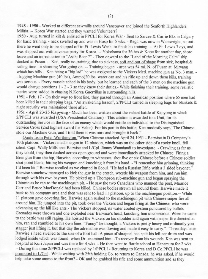History of Kenneth Barwise (page 2 of 3)